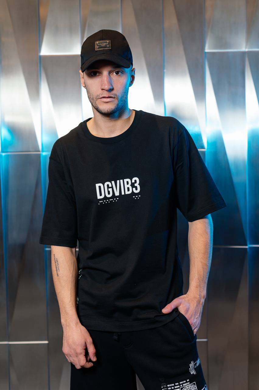 Black t-shirt with DGVIB3 print Dolce&Gabbana 6