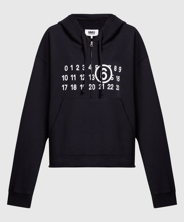 Maison Margiela MM6 - Black hoodie with logo S52GU0204S25387