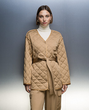 JOSEPH Jebb Brown Quilted Jacket JF006779