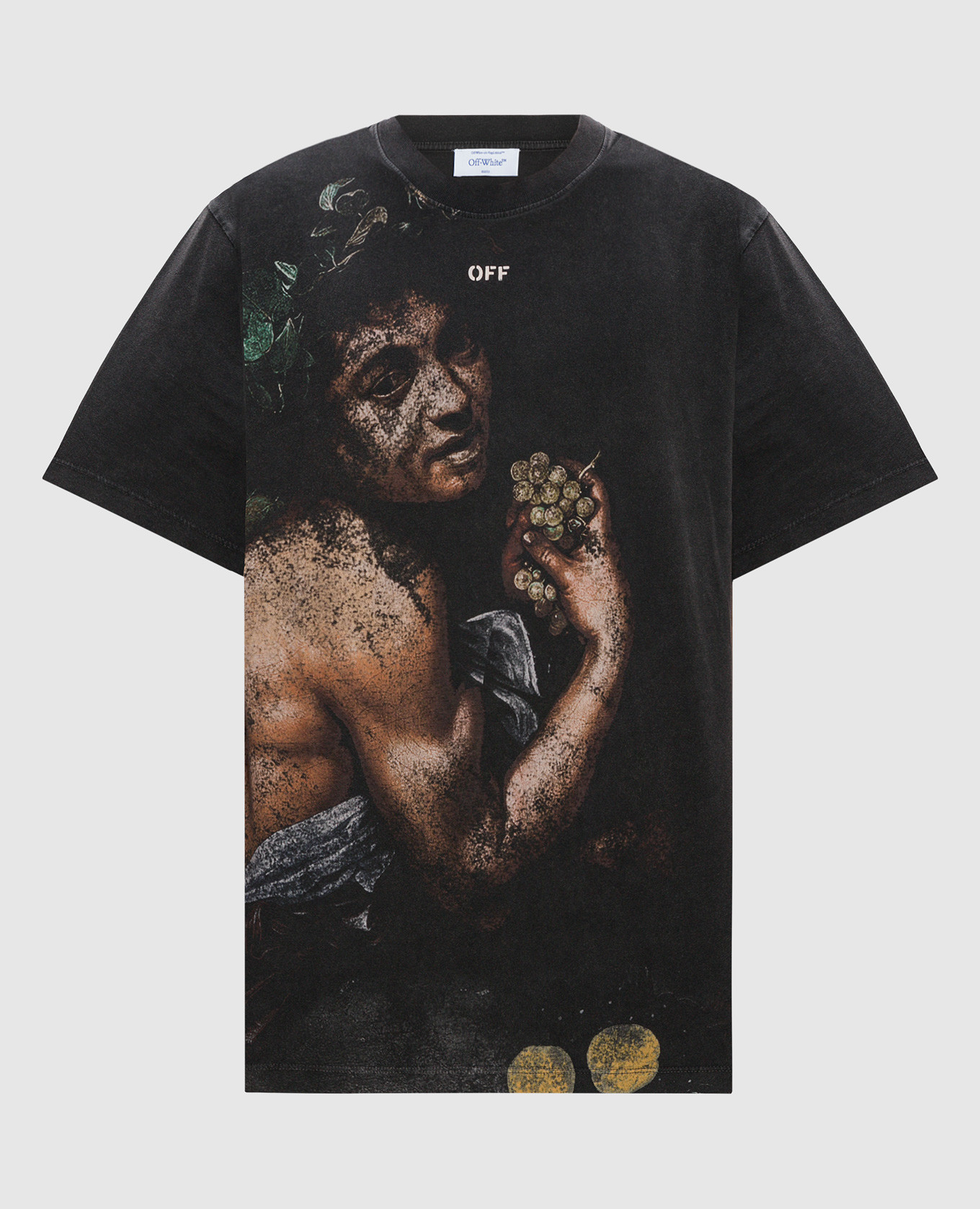 Off-White - Bacchus Skate Brown T-Shirt OMAA027F23JER005