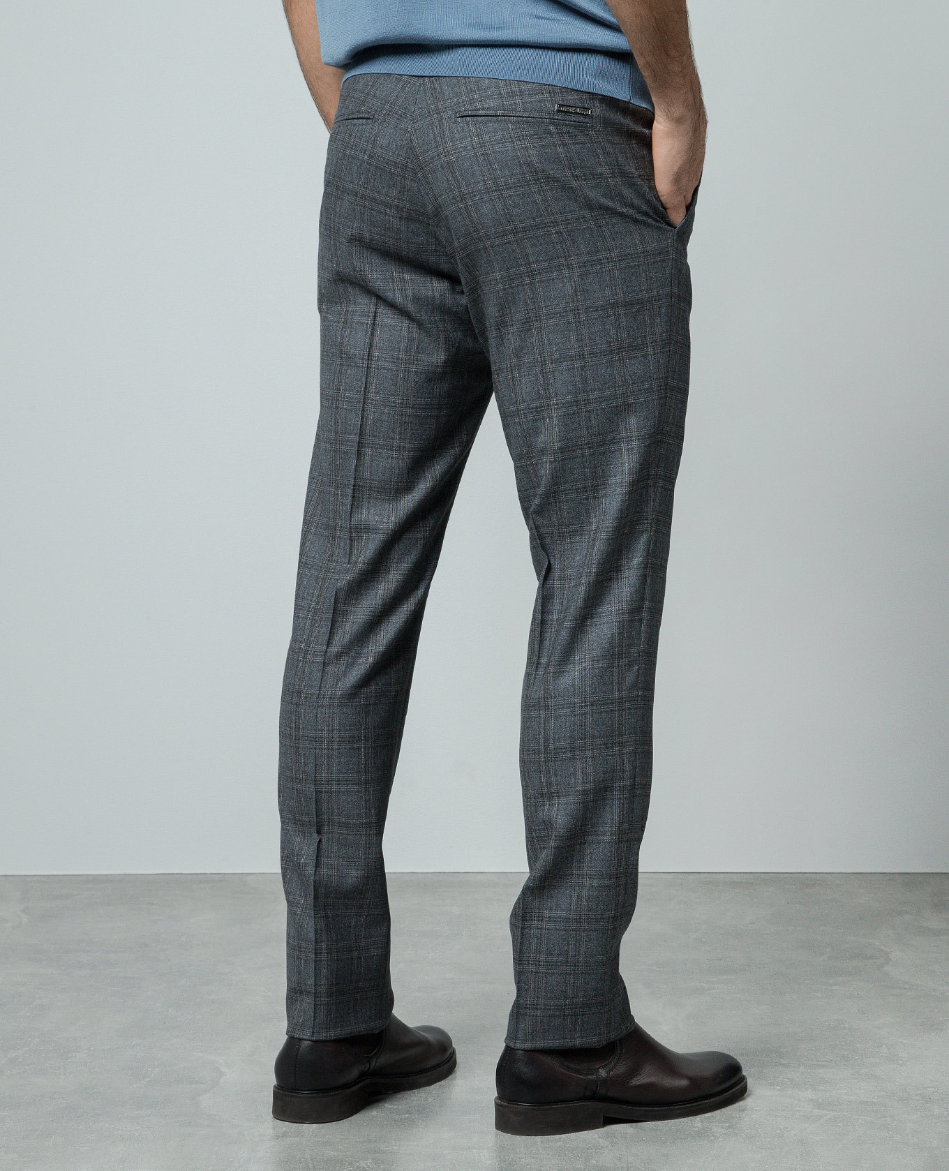 

Gray checkered wool pants Stefano Ricci, Grey