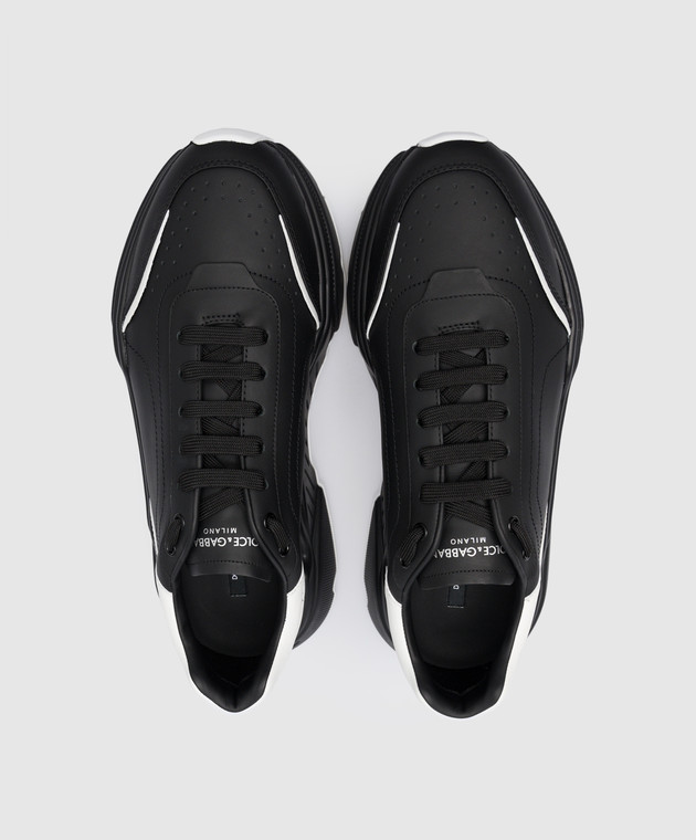 Dolce&Gabbana - Daymaster Black Leather Sneakers CS1791AX589