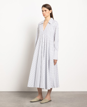 CO White striped dress 4301SSWC