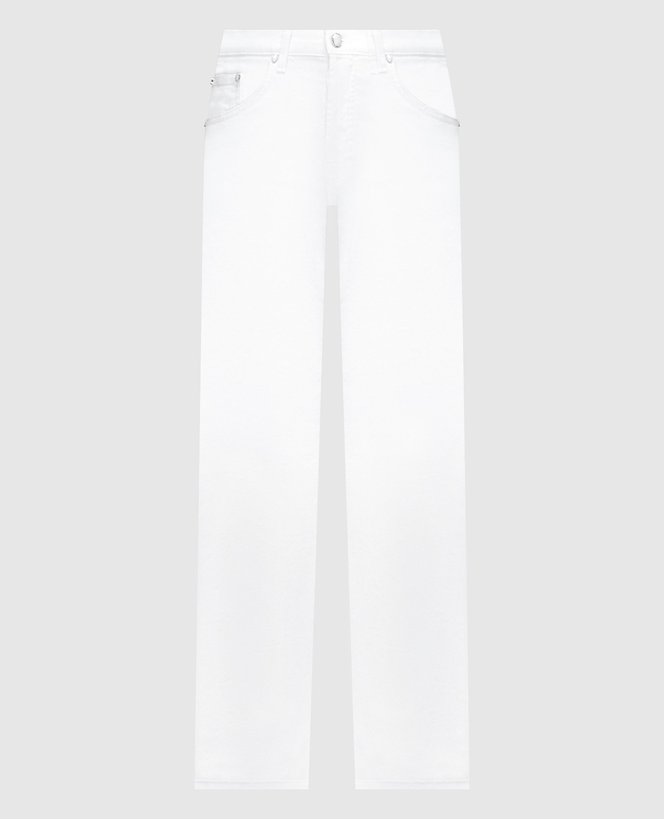 

Jacklyn jeans in white with logo patch Dondup