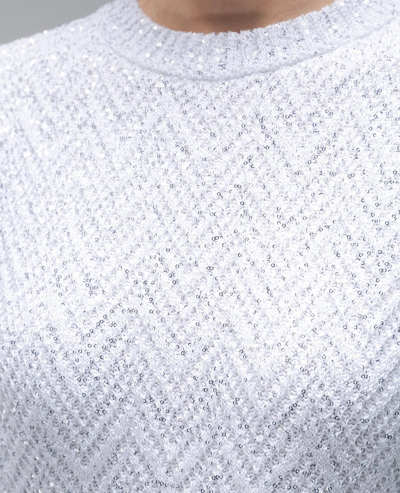

White jumper in a pattern with sequins Missoni