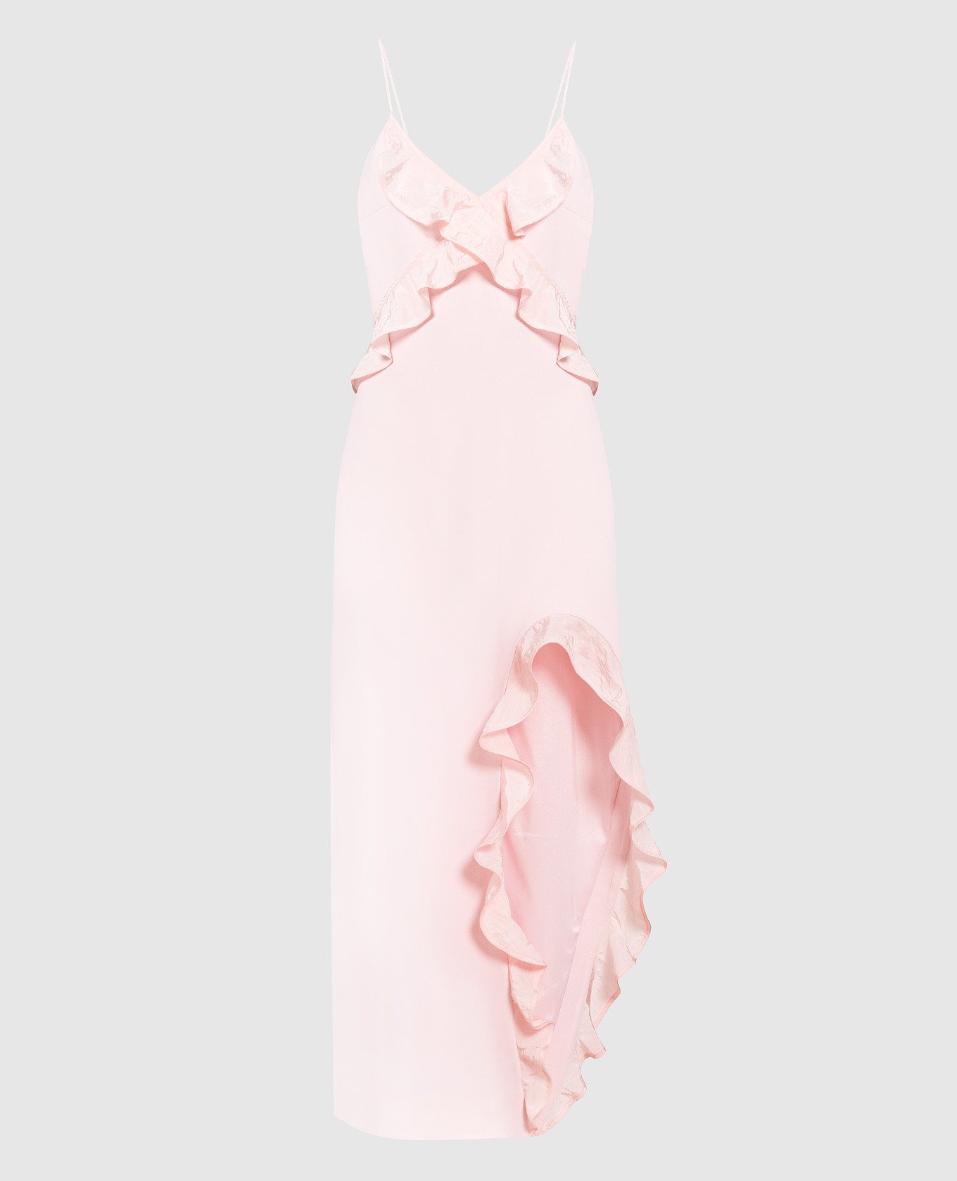 

Pink dress with ruffles David Koma