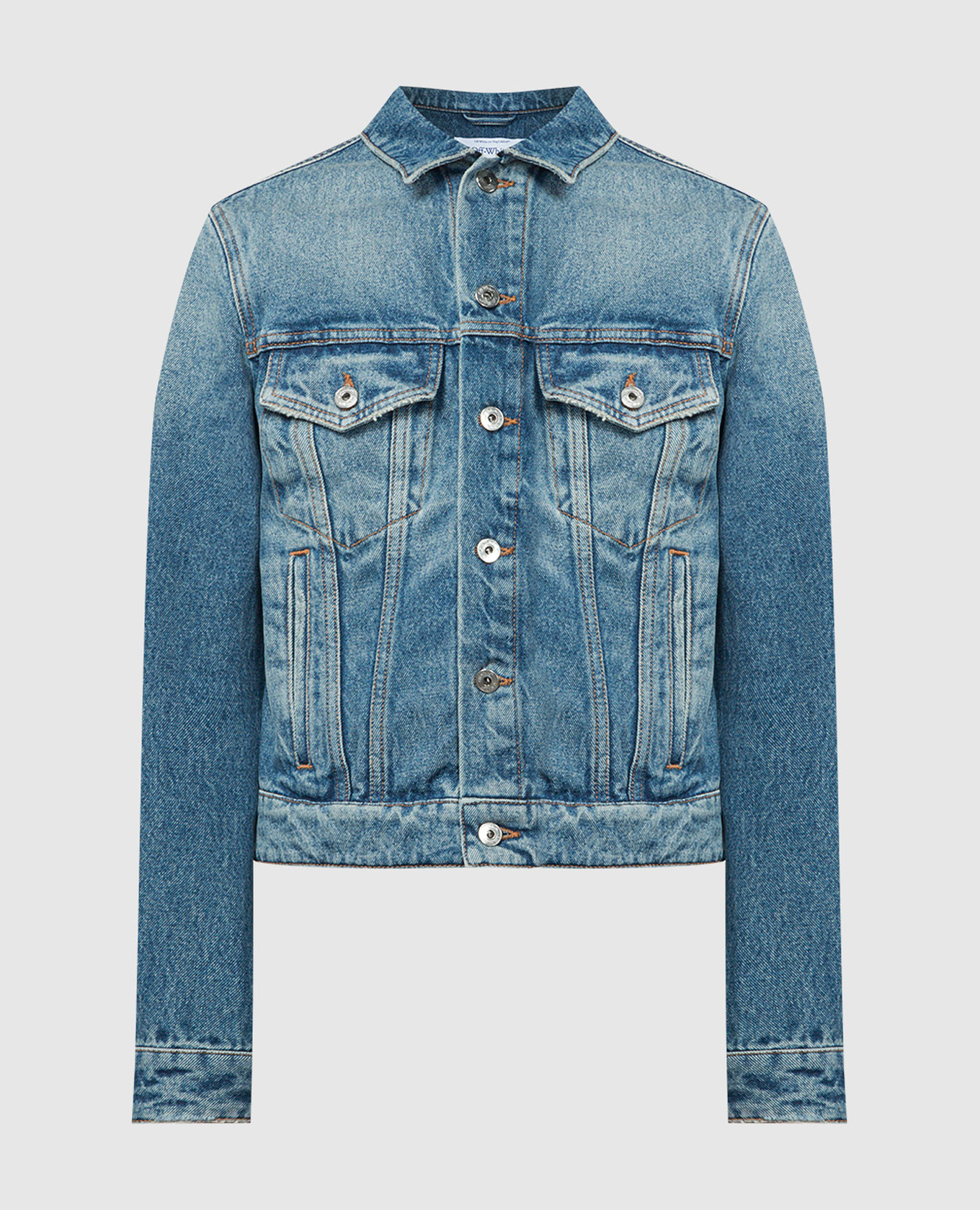 

Blue denim jacket with a distressed effect Off-White