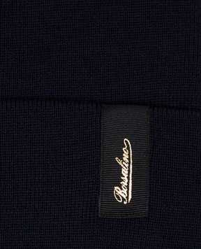 Borsalino Hill blue wool cap with logo 130356WV