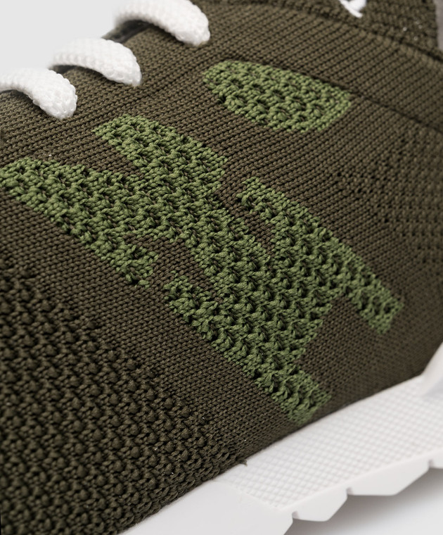 to  Kiton - Green sneakers with logo embroidery USSKDOTN00818