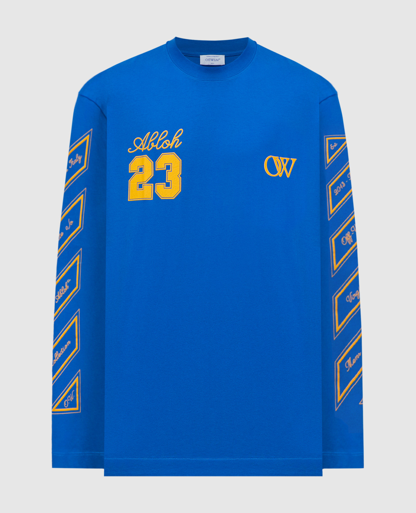 Blue longsleeve with 23 logo print off-white