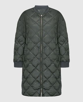 Max Mara Trebi green quilted down jacket TREBI