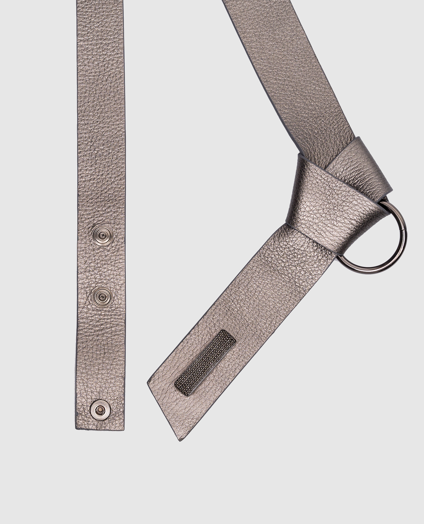 

Green leather belt with a knot Peserico