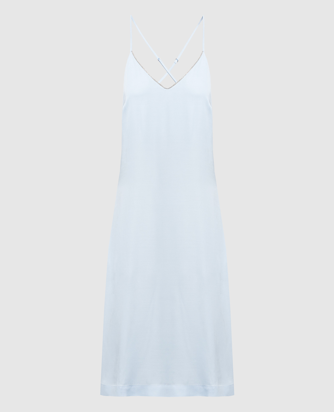 

Blue dress with monil chain Peserico, Голубой