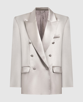 Magda Butrym Gray double-breasted jacket BLAZER01129723