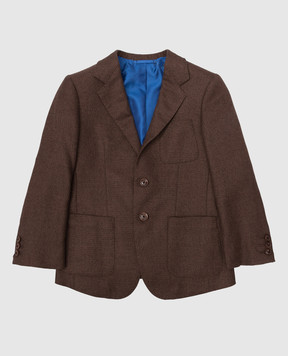 Stefano Ricci Children's jacket in wool and cashmere Y1RF7323T0HC4503