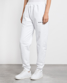 Helmut Lang White joggers with logo print L09HM217w