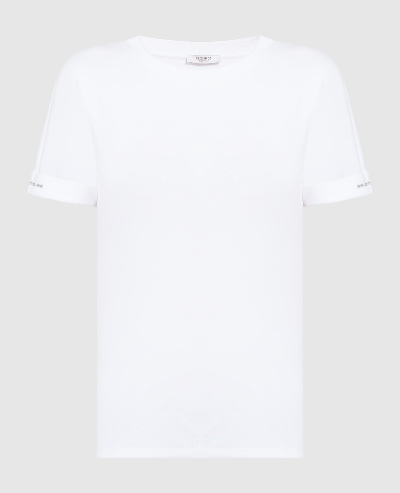 

White t-shirt with monil chain Peserico, Белый
