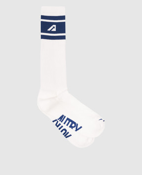 AUTRY White socks with logo A54ESOPU62WB