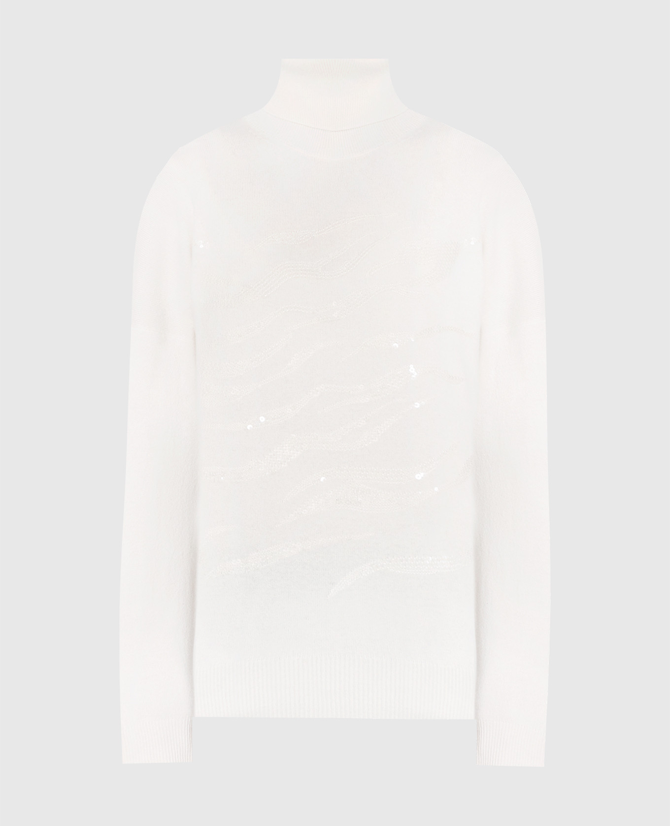 

Milk golf with sequins Peserico, Бежевый