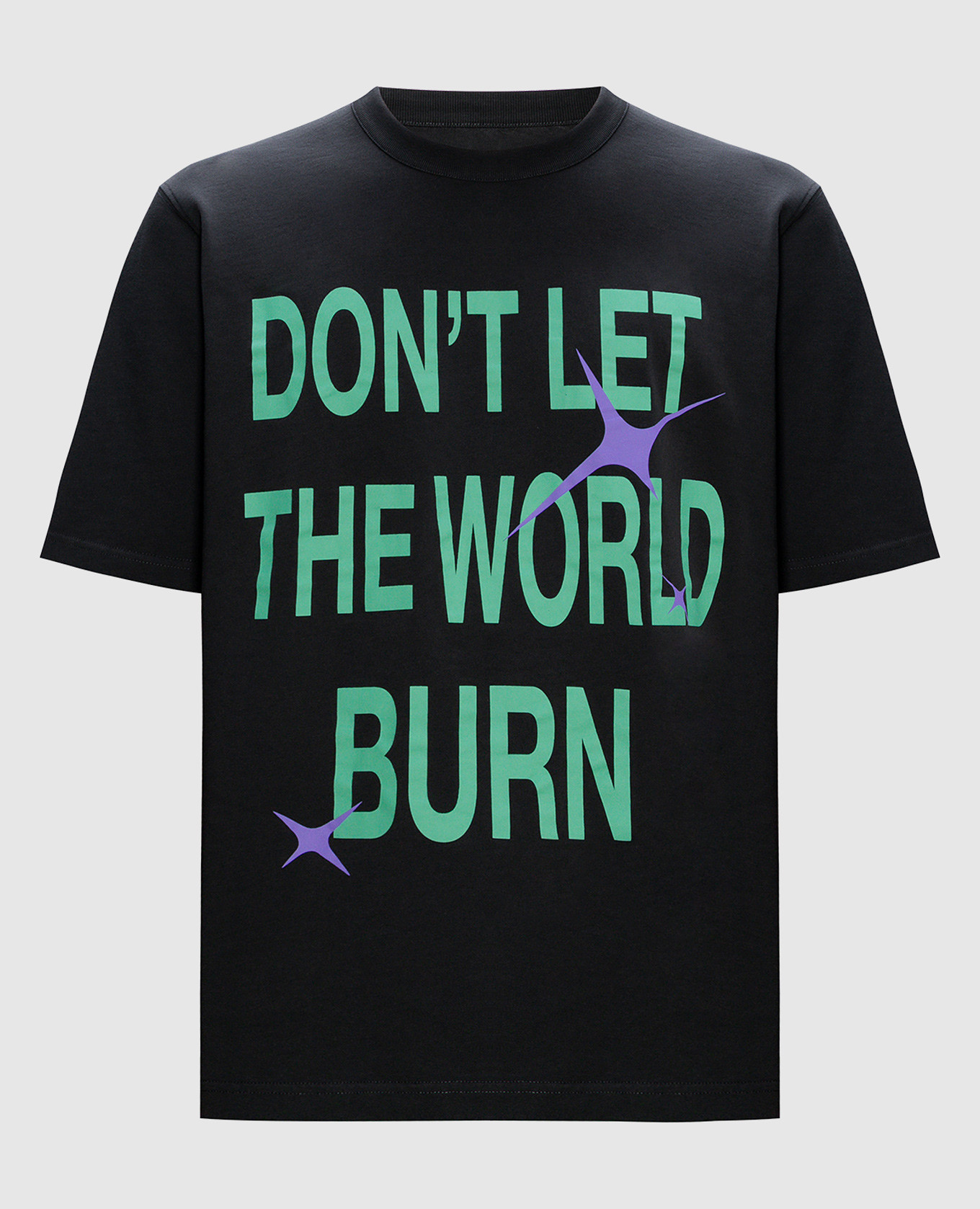 

Green T-shirt with a print Heron Preston
