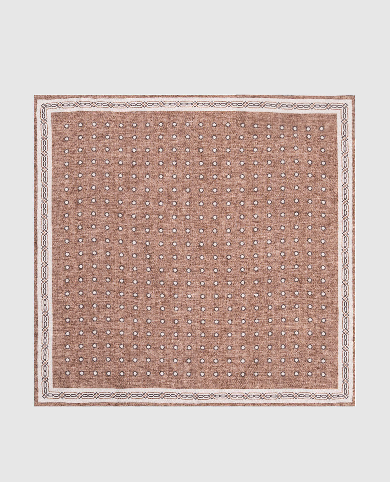 

Brown double-sided pache scarf made of silk in a geometric pattern Brunello Cucinelli