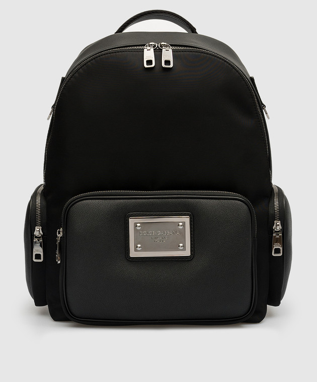 Dolce&Gabbana - Black combination backpack with logo BM2247AD447