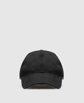 Off-White Black cap in logo pattern OMLB052F23FAB007