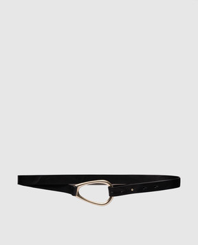 Brunello Cucinelli Black leather belt in two turns M0DAYC284