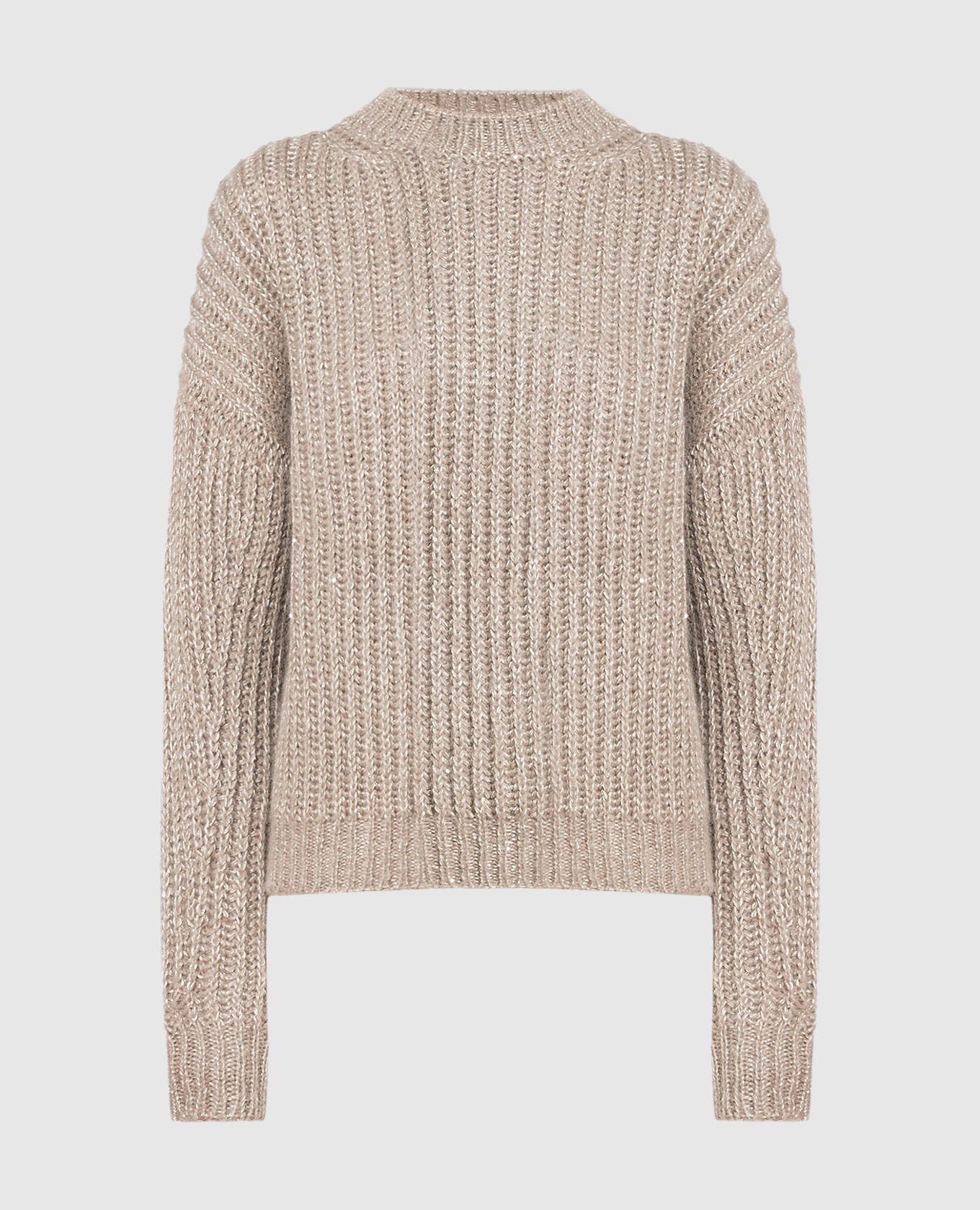 

Beige sweater with lurex Peserico, Бежевый