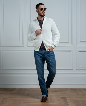 Brunello Cucinelli Blue jeans with a distressed effect M0Z37D3210