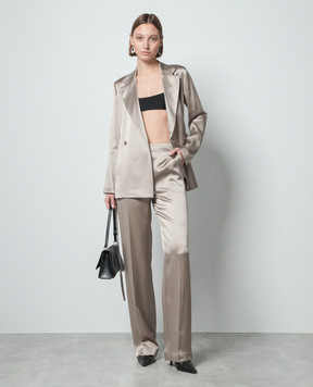 JOSEPH Beige silk pants JF008186