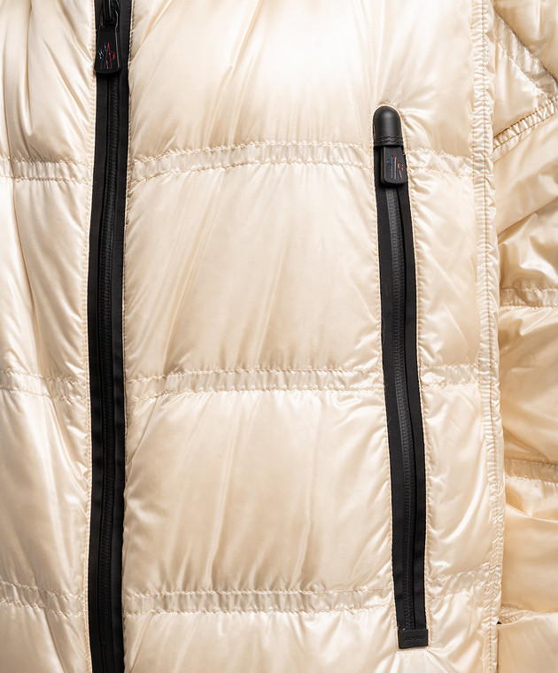 Moncler Grenoble - Rochelair beige down jacket with logo