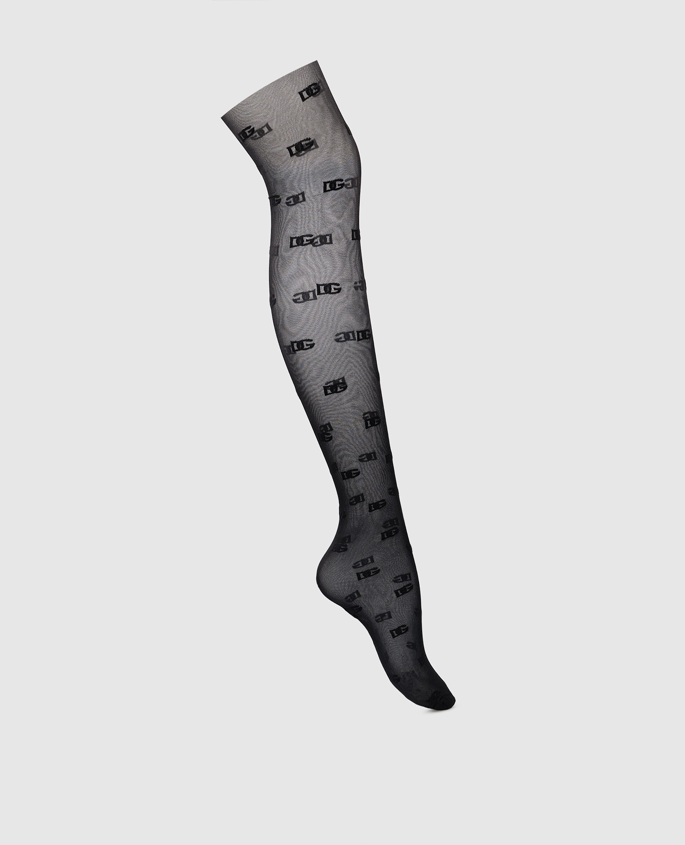 Black tights with 20 den logo print