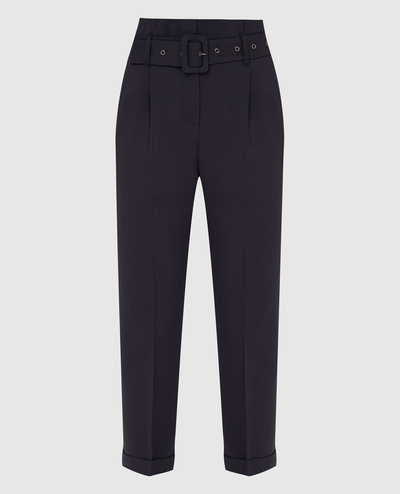 

Navy blue high waist trousers Peserico