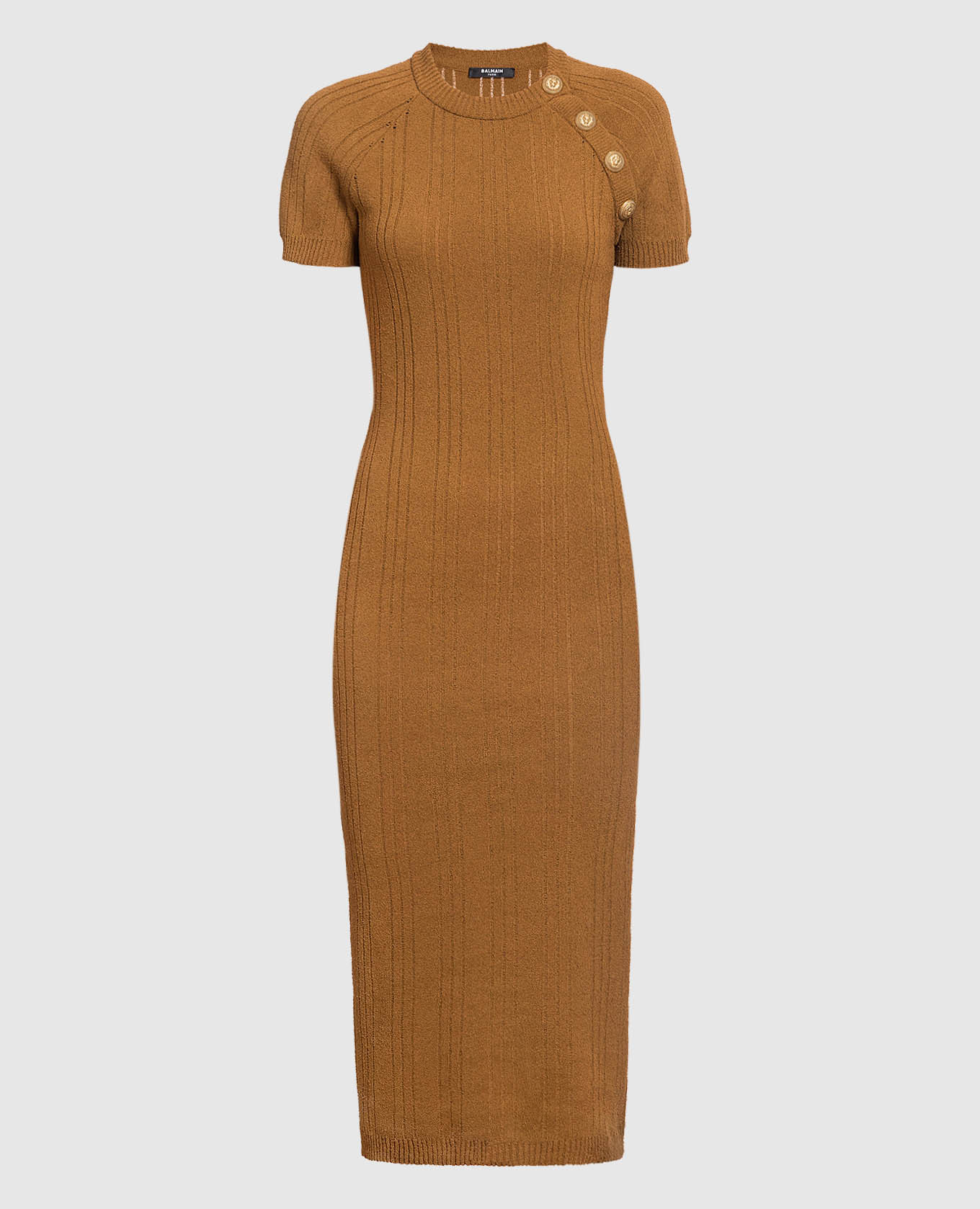 

Brown sheath dress Balmain