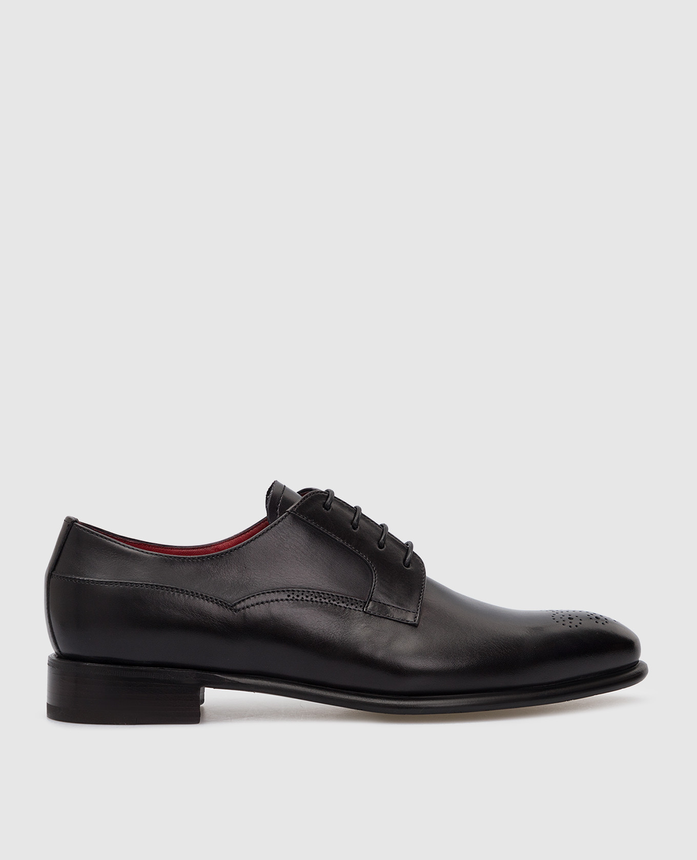 

Black Patterned Leather Derbies Barrett