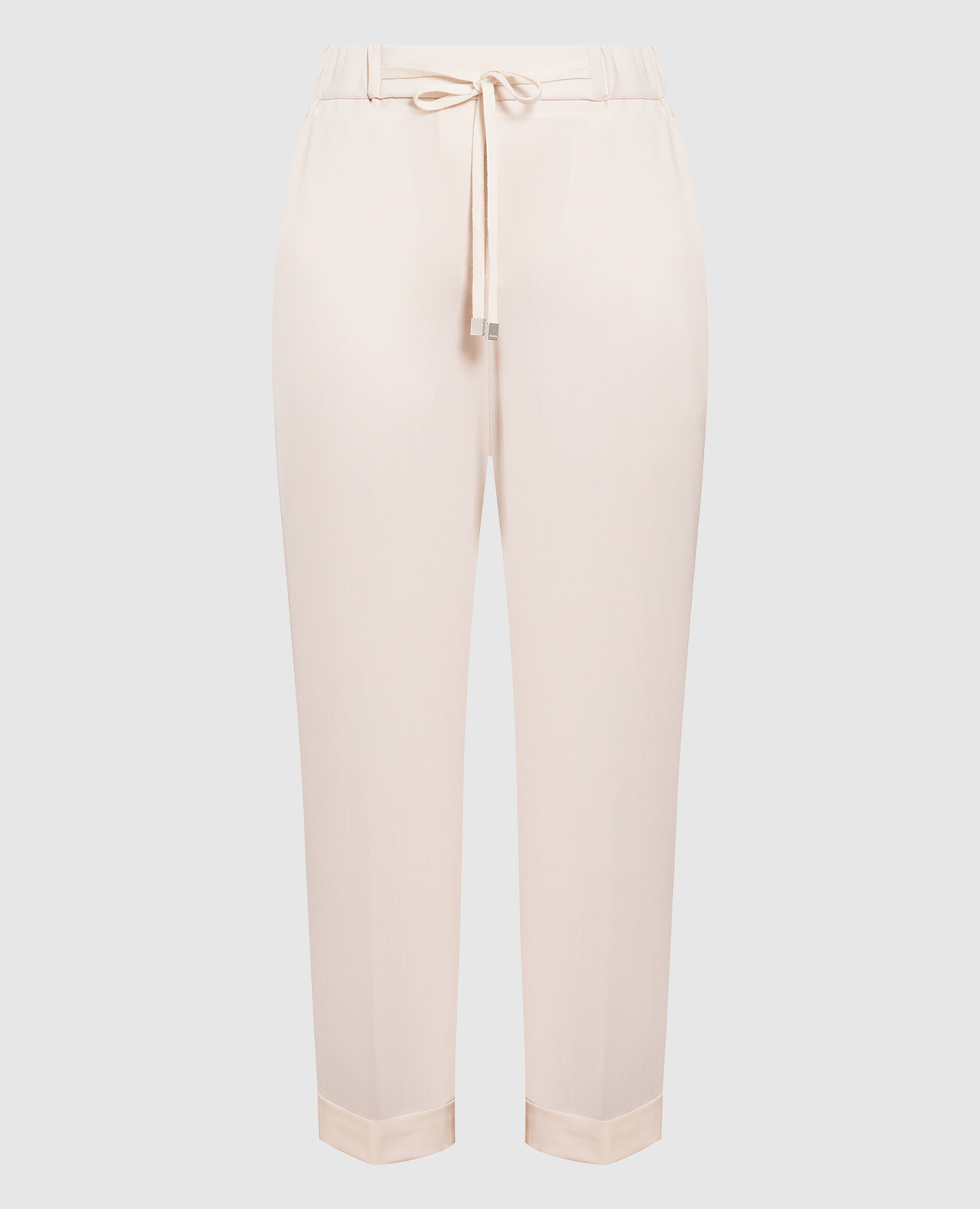 

Beige wool pants with lapels Peserico