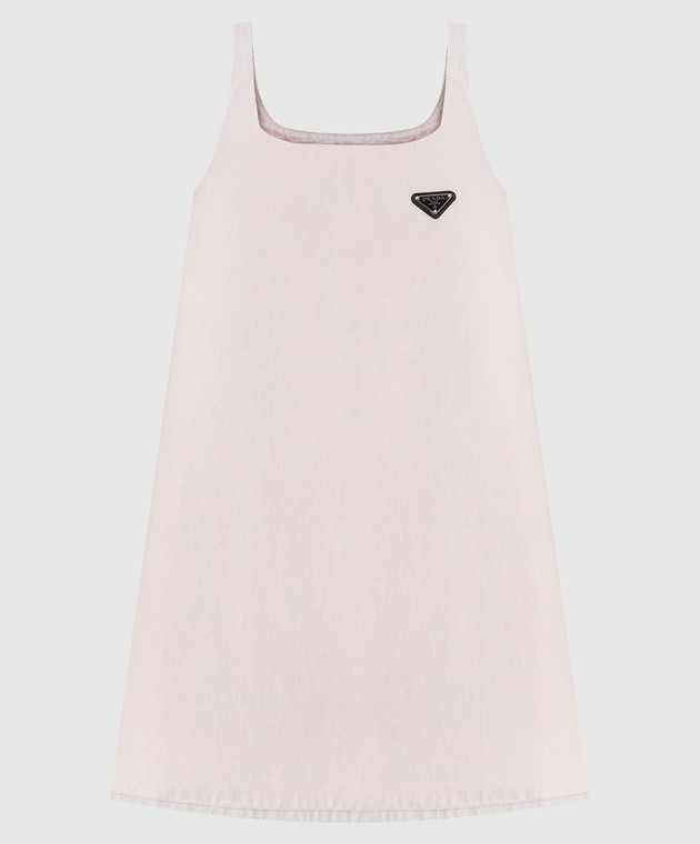 white christmas dresses Denim Sleeveless Dress - Prada - Women