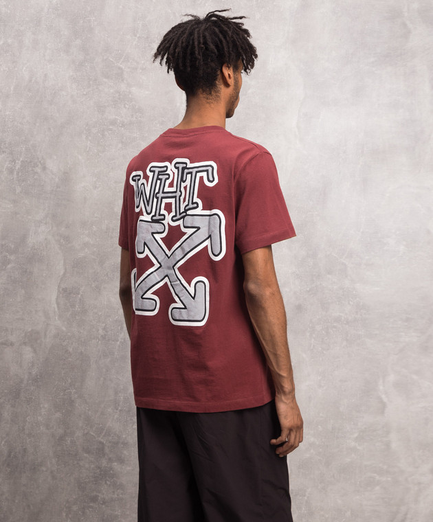 Off-White Off-White Arrows Tee hotsell Burgundy