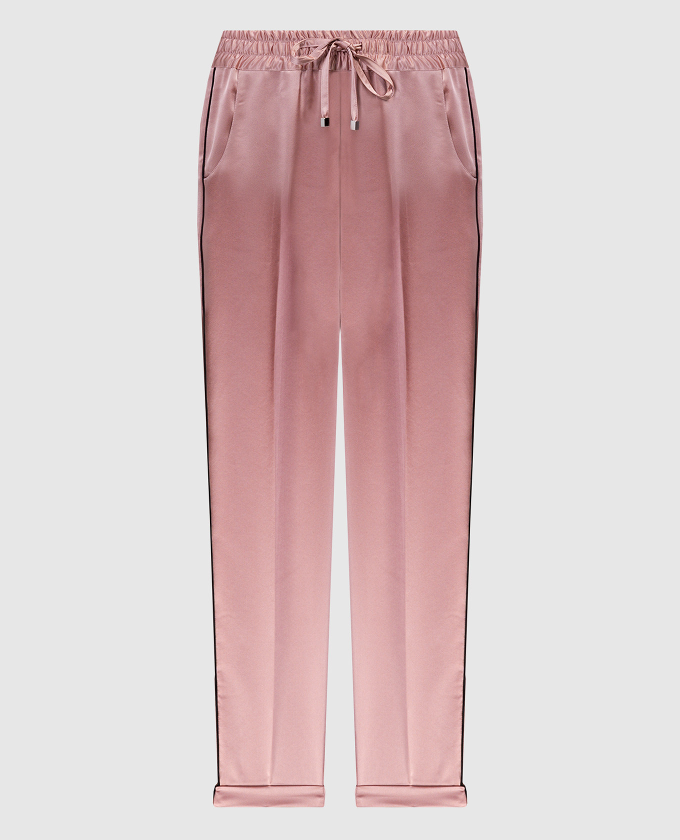 

Pink pants with contrasting stripes Kiton