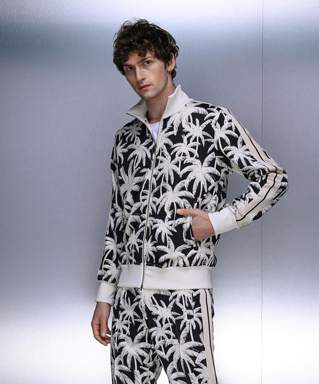 【定価14万】新品未使用 Palm Angels パームツリー柄ジャケット Palm Angels - Black sports jacket with PALMS print