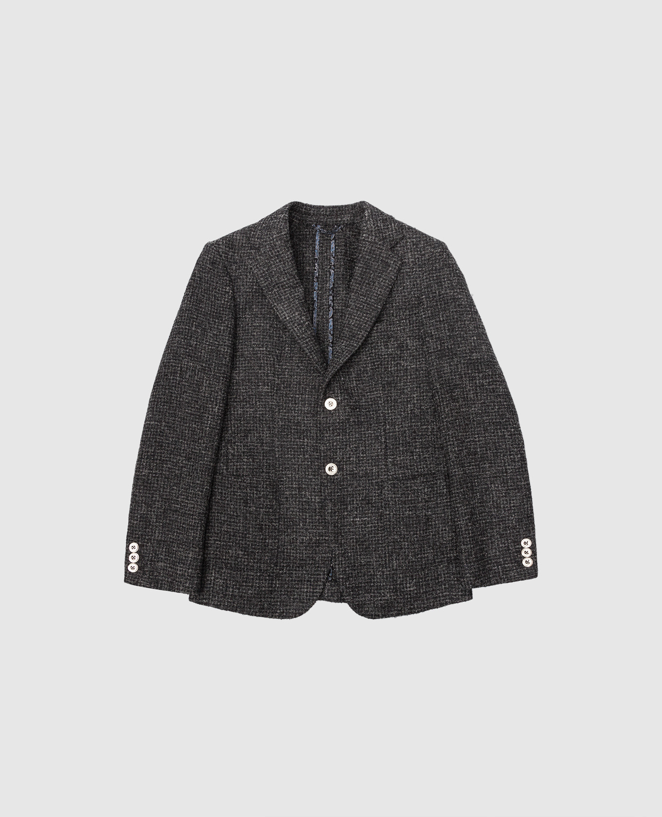 Children's dark gray patterned wool blazer stefano ricci
