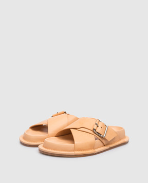 Jil Sander Brown leather sandals J15WP0052P0503