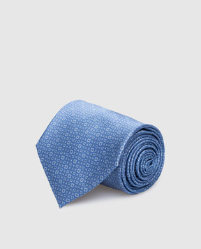 Stefano Ricci Blue patterned silk tie CX45004