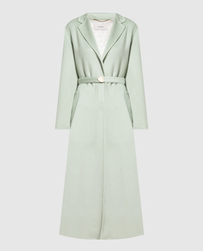 Agnona Green cashmere coat TL0606AD7032
