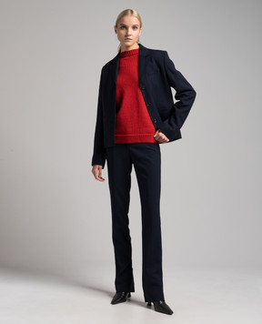 Toteme Red sweater made of wool 234WRTWTP164YA0006