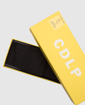CDLP A set of khaki socks with a logo pattern MSO006012025