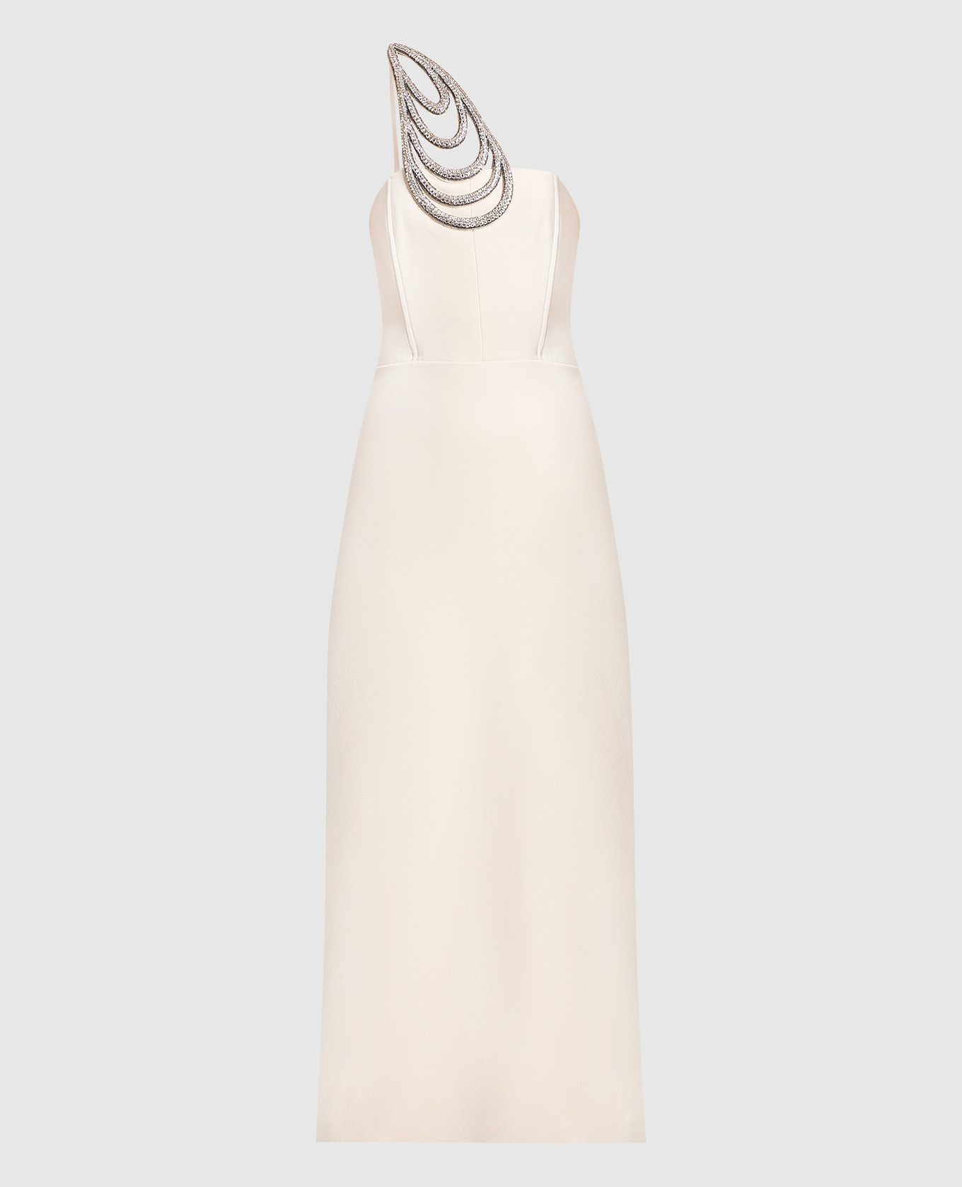 

Beige midi dress with crystals David Koma
