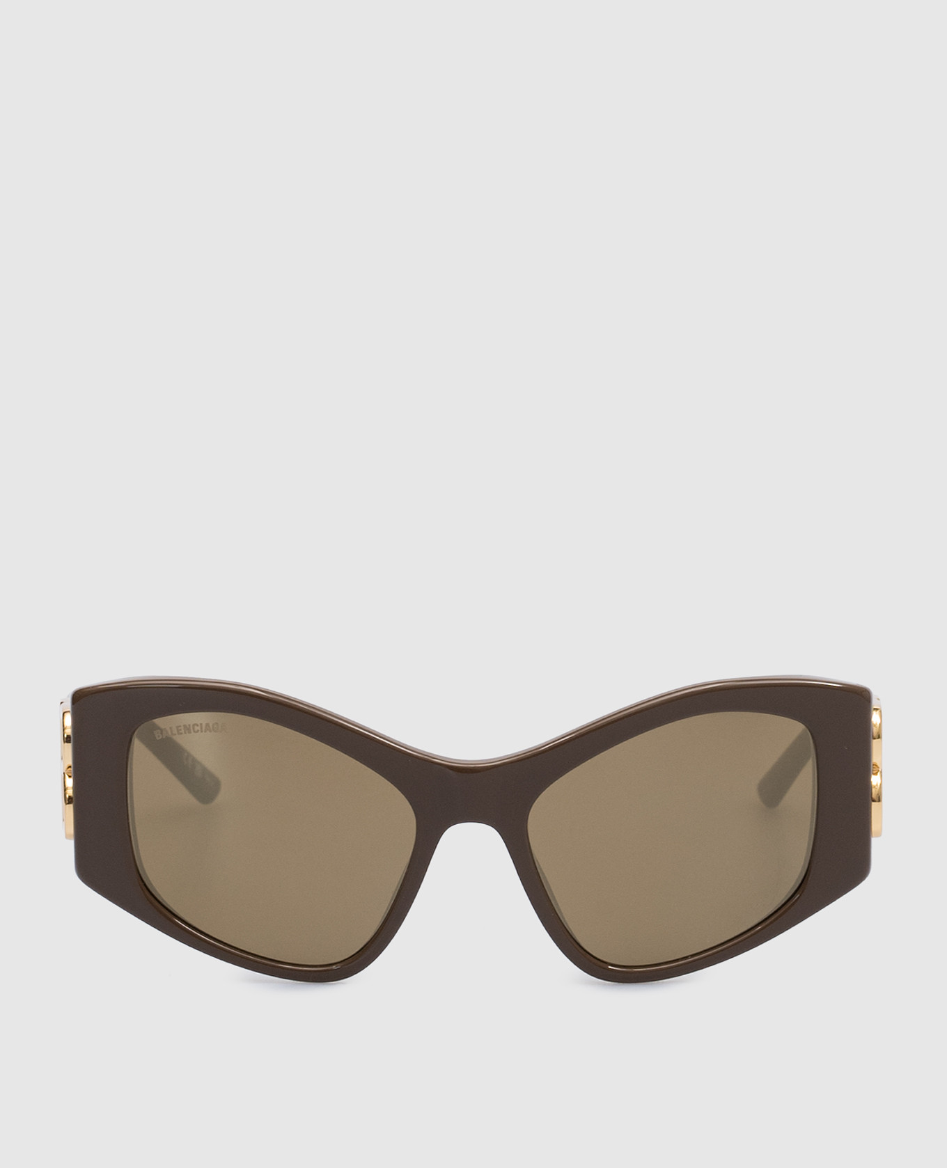 

Dynasty Brown Logo Sunglasses Balenciaga, Коричневый