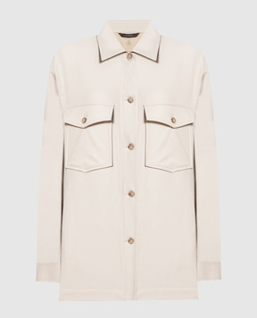 COLOMBO Beige woolen shirt CM0036570100U